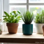 Home 11 에코디자인 관련 유튜브 채널 추천 - **Sustainable DIY Home Project**: A cozy, sunlit living room where a young adult (20s-30s, wearing m...